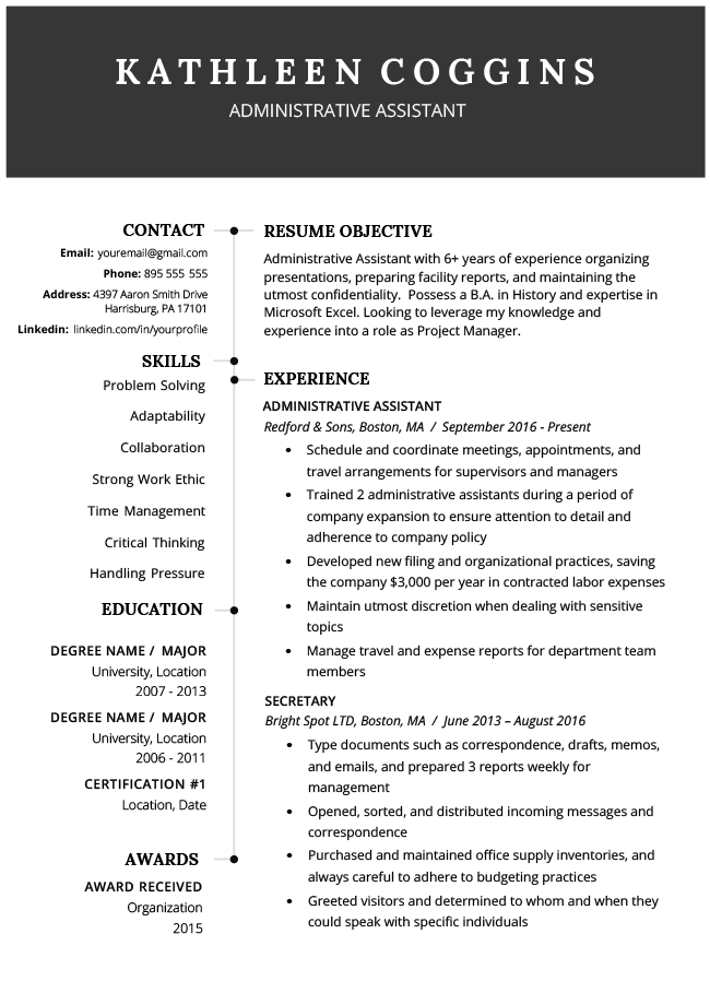 Resume Objective Examples & Writing Guide | Resume Genius