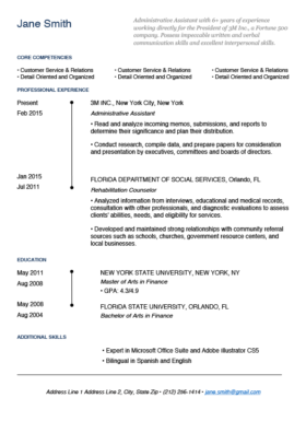 American Style Resume Template Resume For You