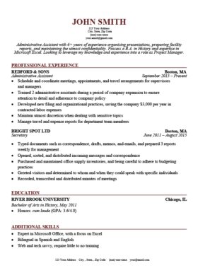 Job Resume Template from resumegenius.com
