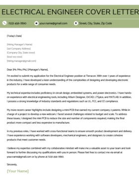 Engineering Cover Letter Templates & Writing Tips