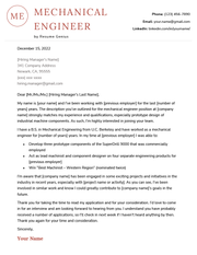 Engineering Cover Letter Example & Tips