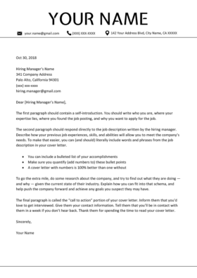 Employment Cover Letter Samples Free from resumegenius.com