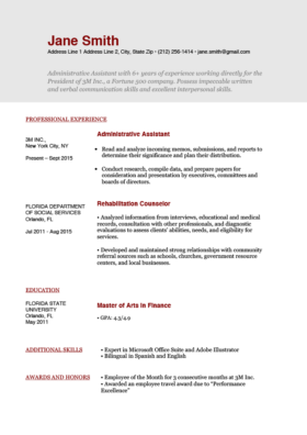 Free Resume Templates Download For Word Resume Genius