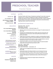 Preschool Teacher Resume Samples Writing Guide Resume Genius