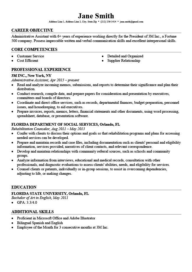 Professional Resume Templates Free Download Resume Genius