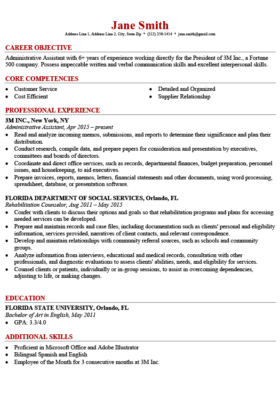 Perfect Resume Template from resumegenius.com
