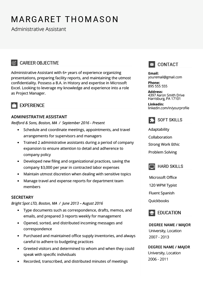 40  modern resume templates