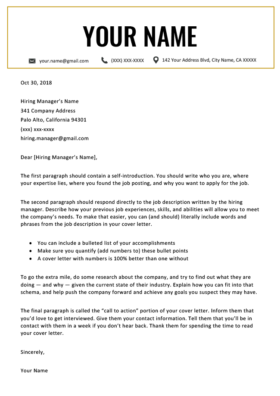 Professional Cover Letter Templates | Free to Download ...