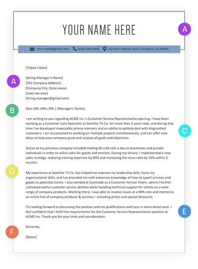 How to Write a Great Cover Letter 10+ Example Cover Letters