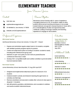 Education Resume Examples And Writing Tips