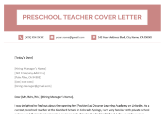 Preschool Teacher Resume Samples & Writing Guide | Resume ...