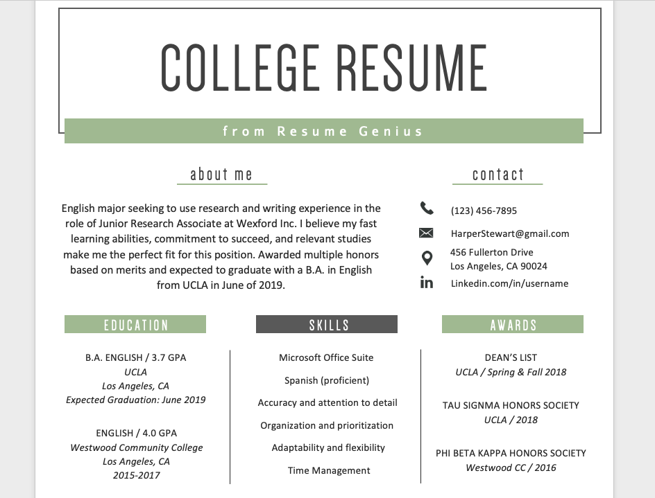 Resume Education Section Writing Guide | Resume Genius