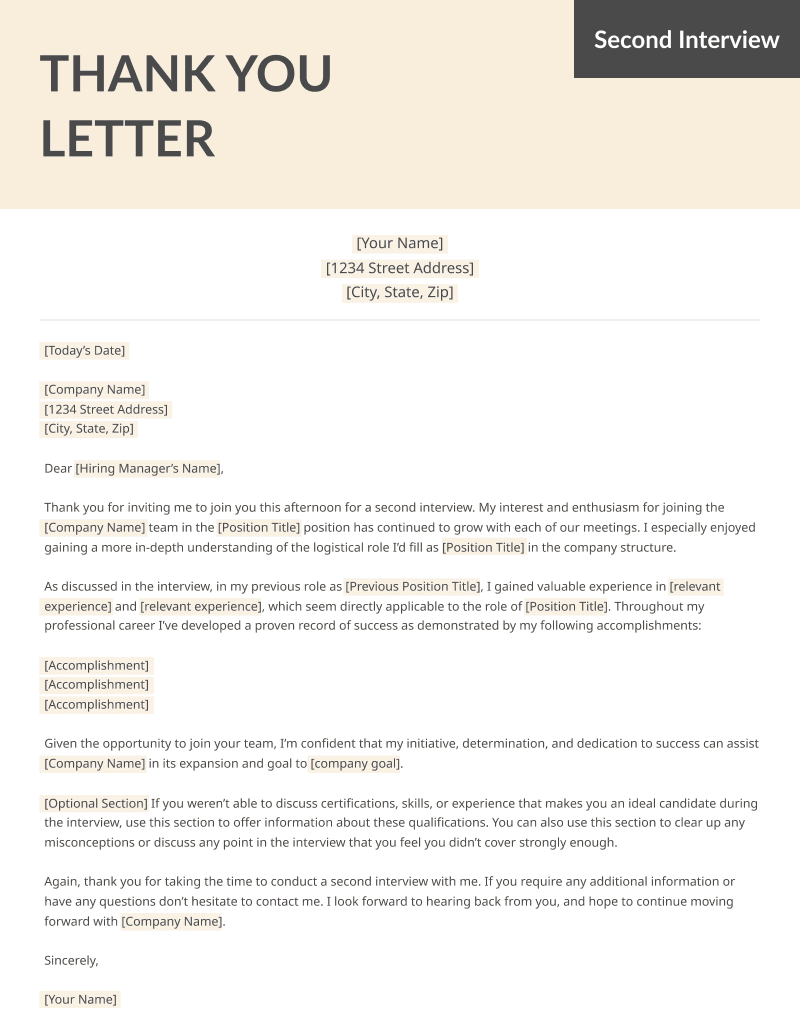 Thank You Letter After Interview (Email Examples & Templates) (2023)