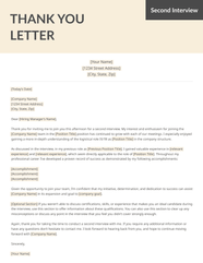 Sample Thank You Letter For Employment Opportunity Onvacationswall