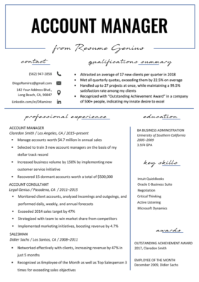 Account Manager Cover Letter Example Resume Genius - 