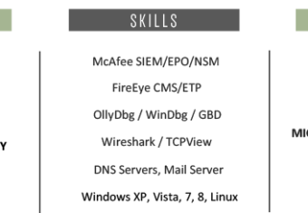 Computer skills section of an IT specialist resume