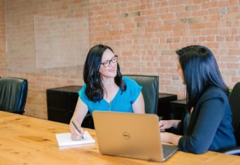 Women at a business meeting