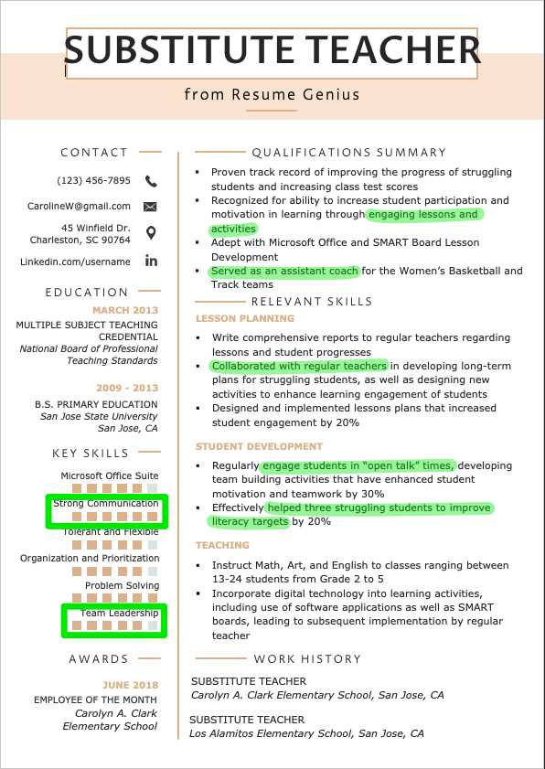 how to put communication skills on a resume