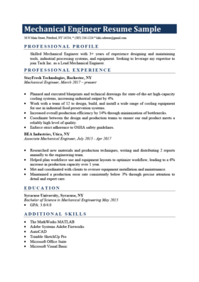 9 Engineering Resume Examples Templates Resume Genius