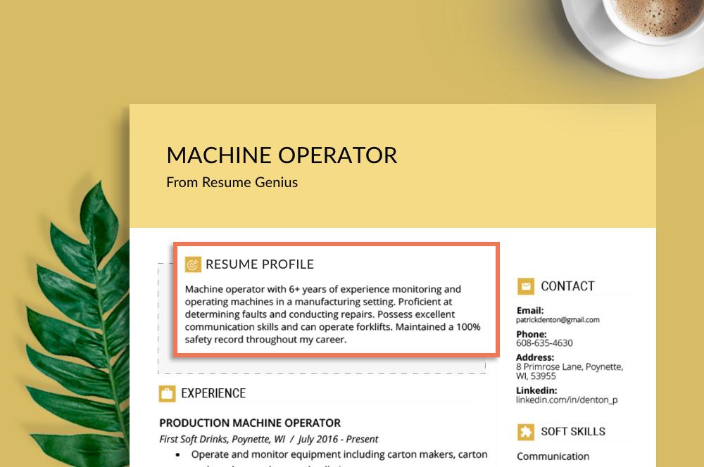 what to include in profile on resume