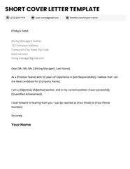 Sample Of Simple Cover Letter For Job Application To