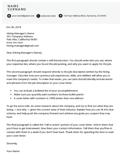 Resume Cover Letter Generator Free