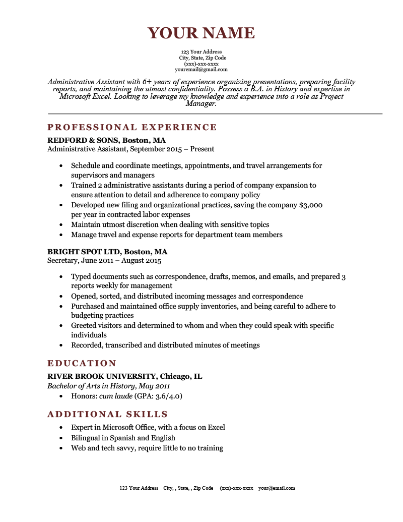 google doc resume templates