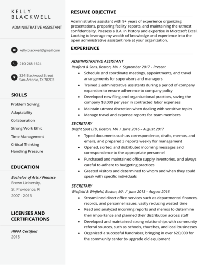 free resume maker no sign up