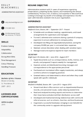 Microsoft Resume Templates from resumegenius.com