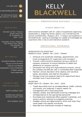 Traditional 1 Resume Templates To Impress Any Employer