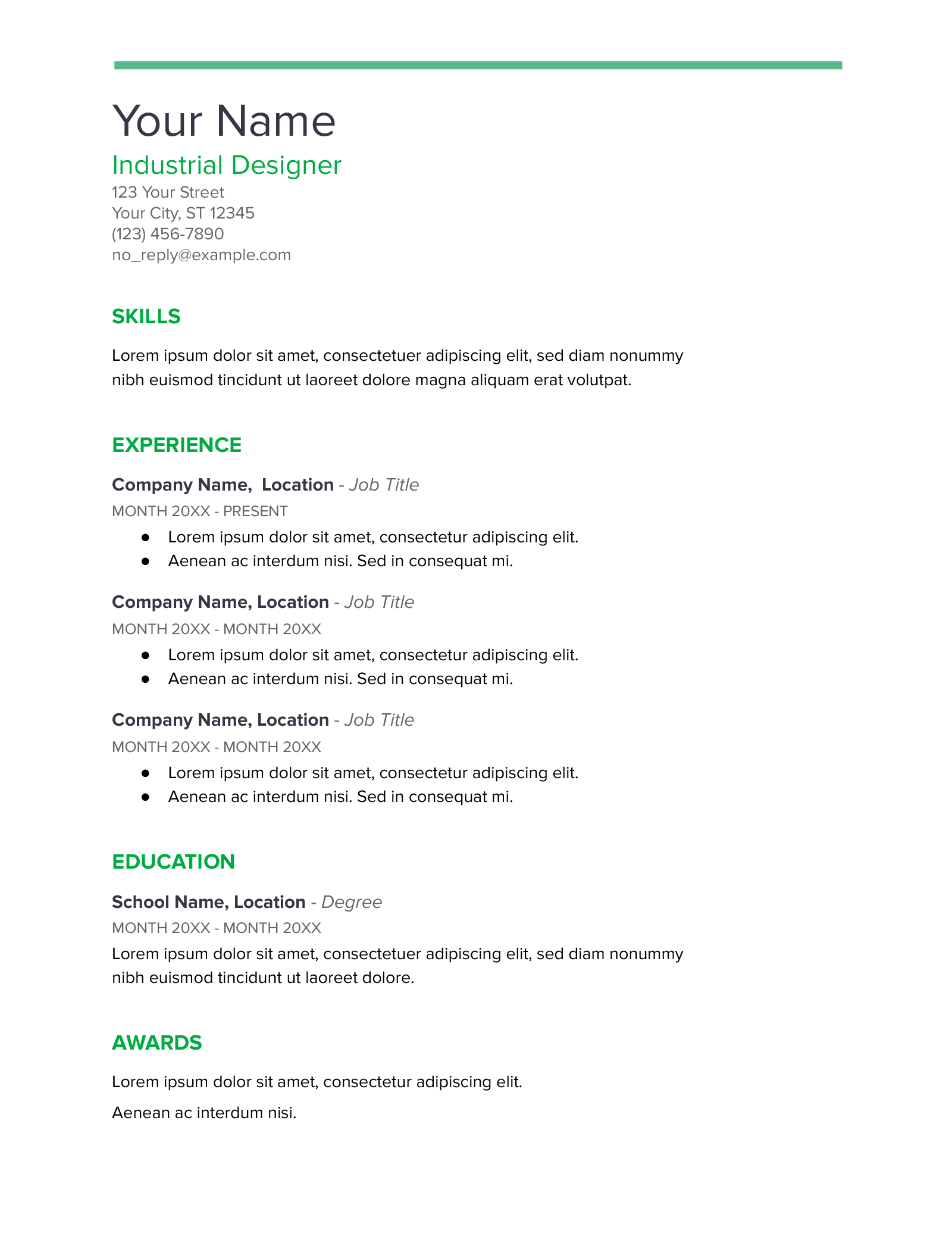 Google Docs Resume Template Bold Professional Resume Cover Letter