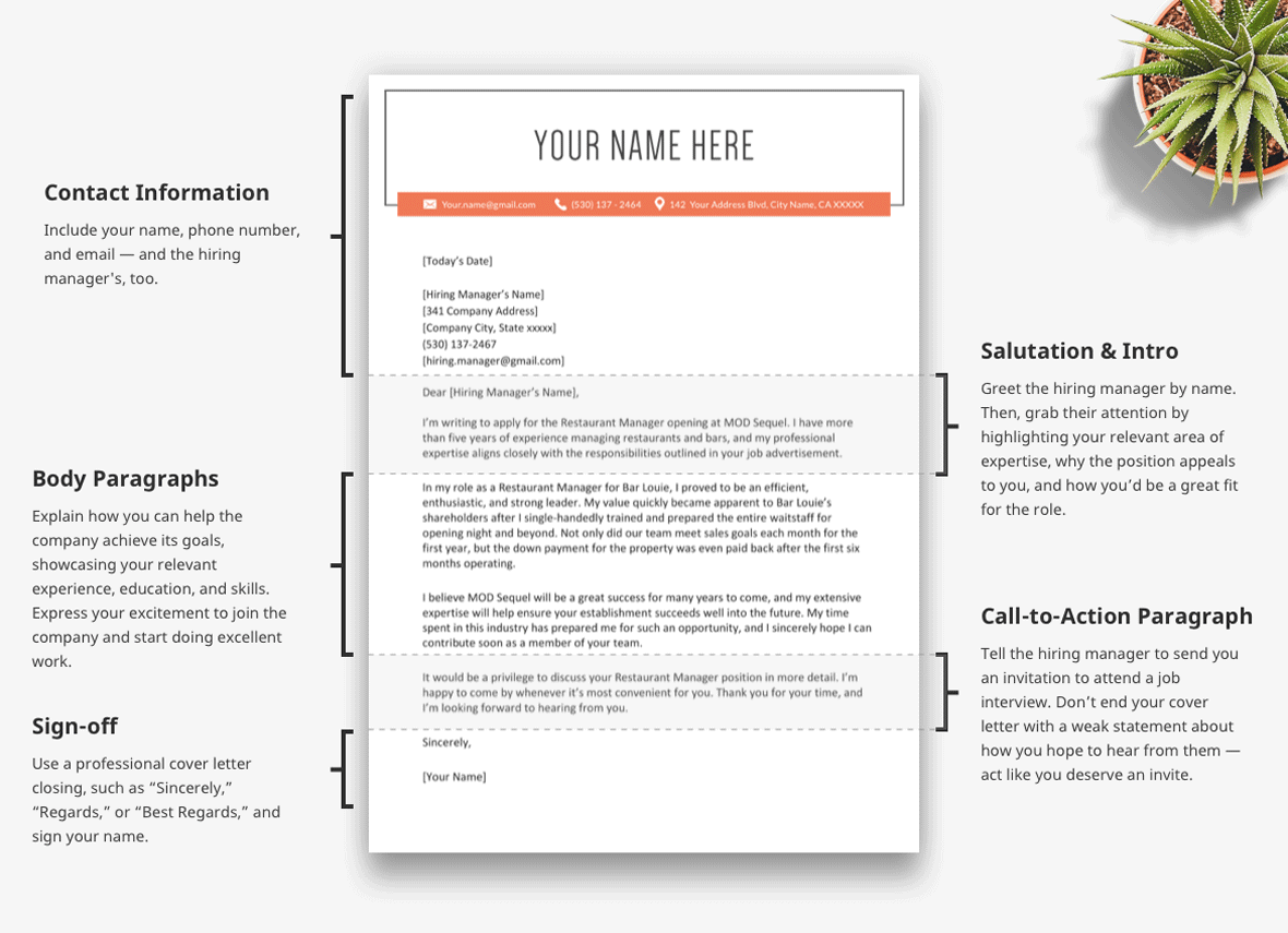 Body Of A Cover Letter from resumegenius.com