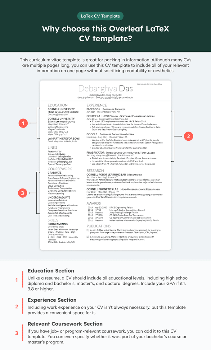 overleaf resume template