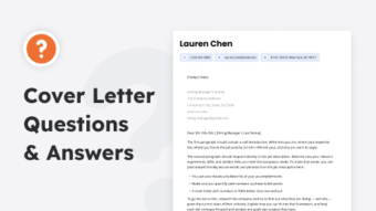 frequently asked questions and answers about cover letters