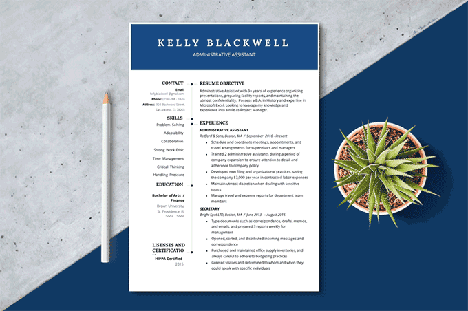 paper-party-supplies-resume-template-for-microsoft-word-and-pages