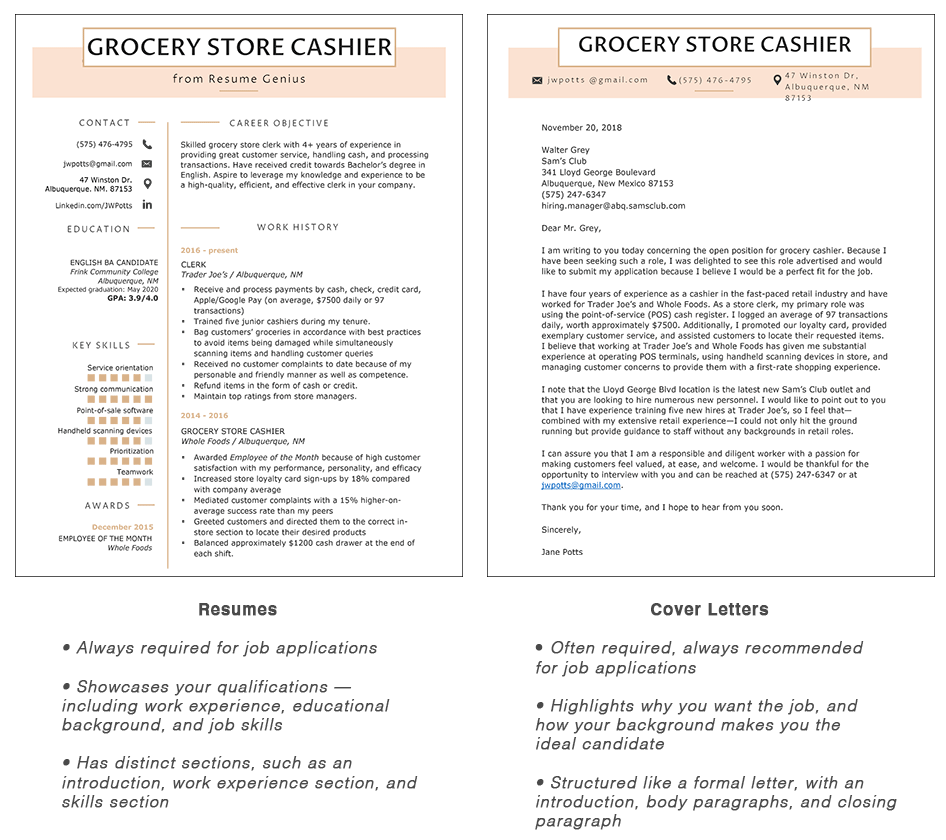 cover-letter-vs-resume-comparison-table-by-jobsearchbible-cover