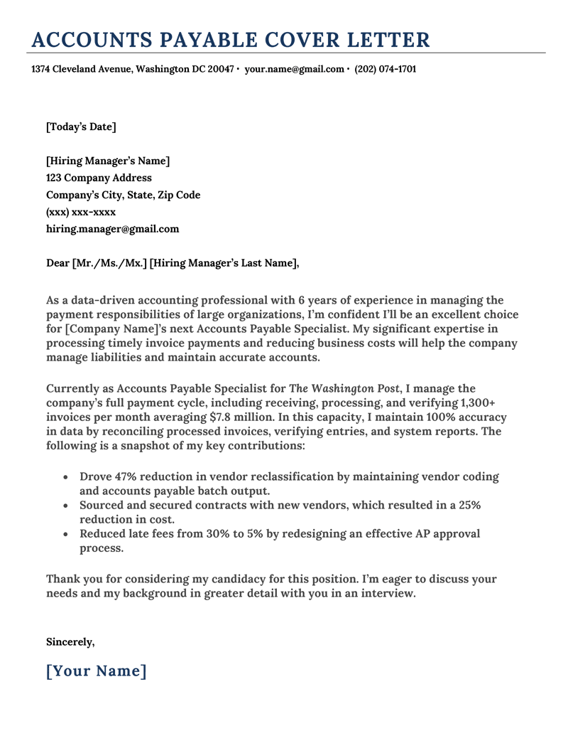 Accounting Intern Cover Letter Sample Resume Genius