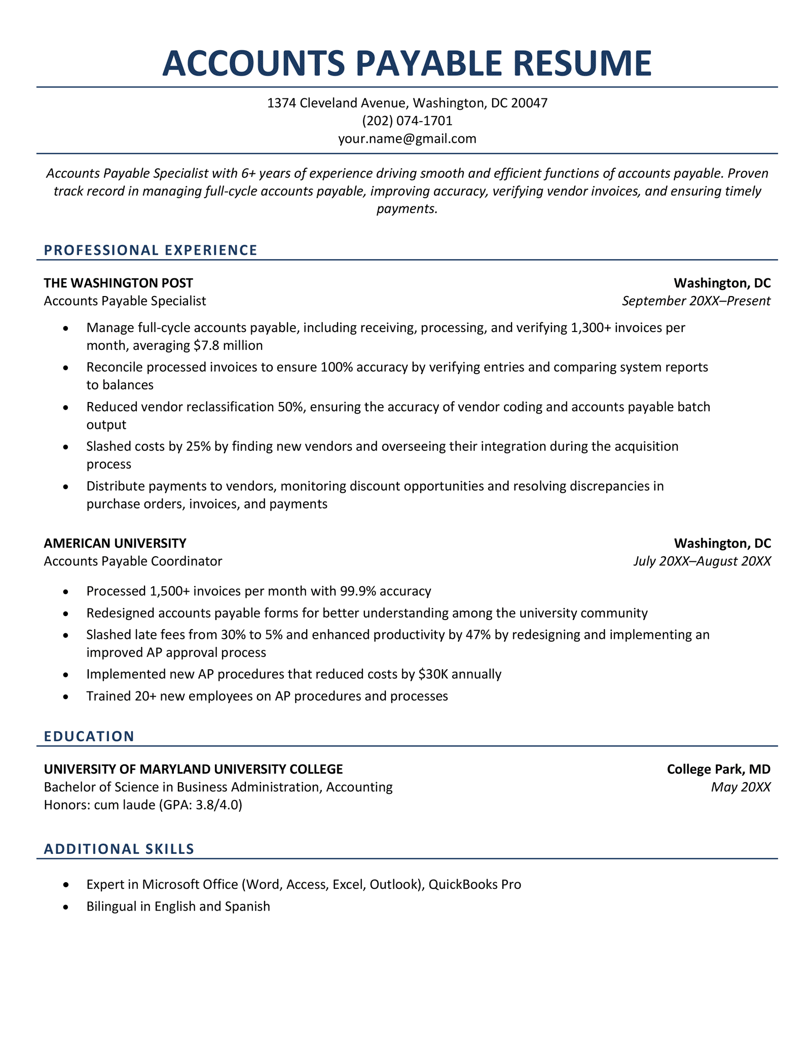 Best Resume Format 2024 Excel Twyla