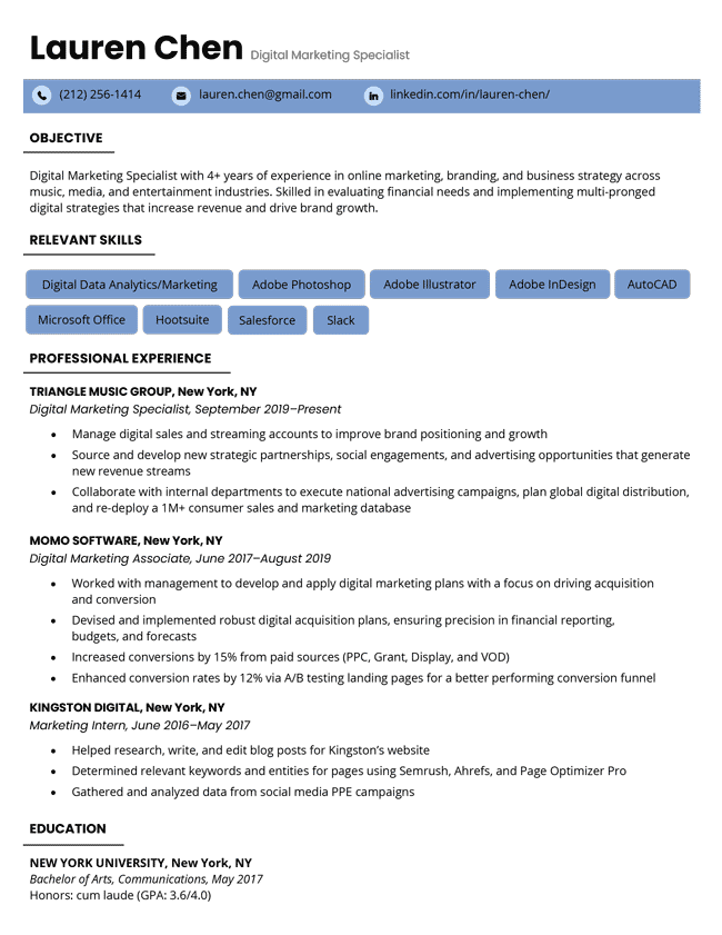 how to make a education section on resume