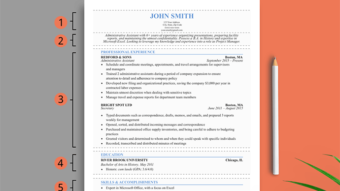 An example of how you make a resume for a beginner