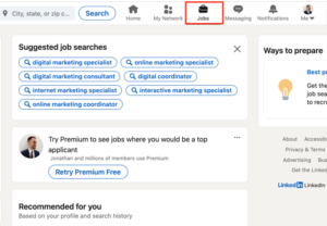 An example of how to upload your resume to LinkedIn