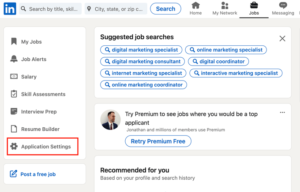 An example of how to upload your resume to LinkedIn