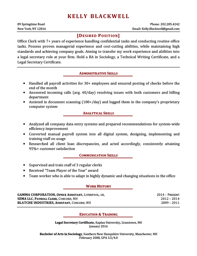 Career Change Resume How To Write 2 Examples