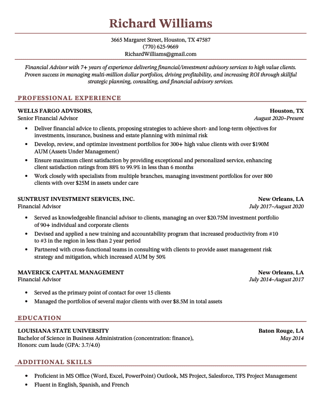 Basic And Simple Resume Templates Free Download Resume Genius