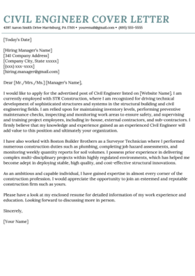 Engineering Cover Letter Templates & Writing Tips