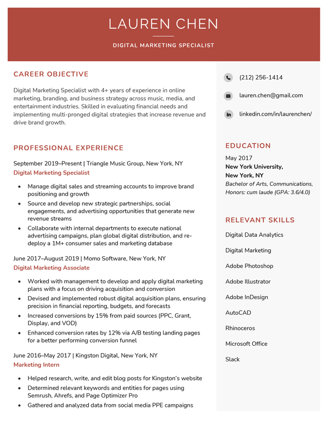 Free Resume Builder | Create a Professional Resume Now