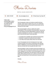European CV cover letter template, red color