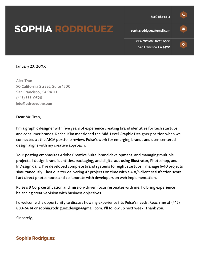 20 Free Cover Letter Templates for Google Docs