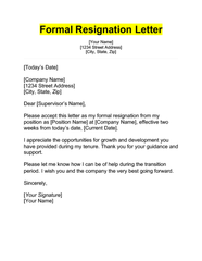 Two Weeks Notice Letter 4 Examples Template