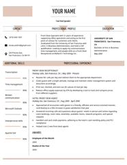 Sample Resume Objectives For Receptionist